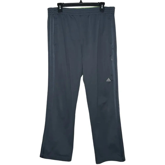 Adidas Men’s Track Pants Activewear Zip Pockets Gray Size Large - Picture 1 of 7